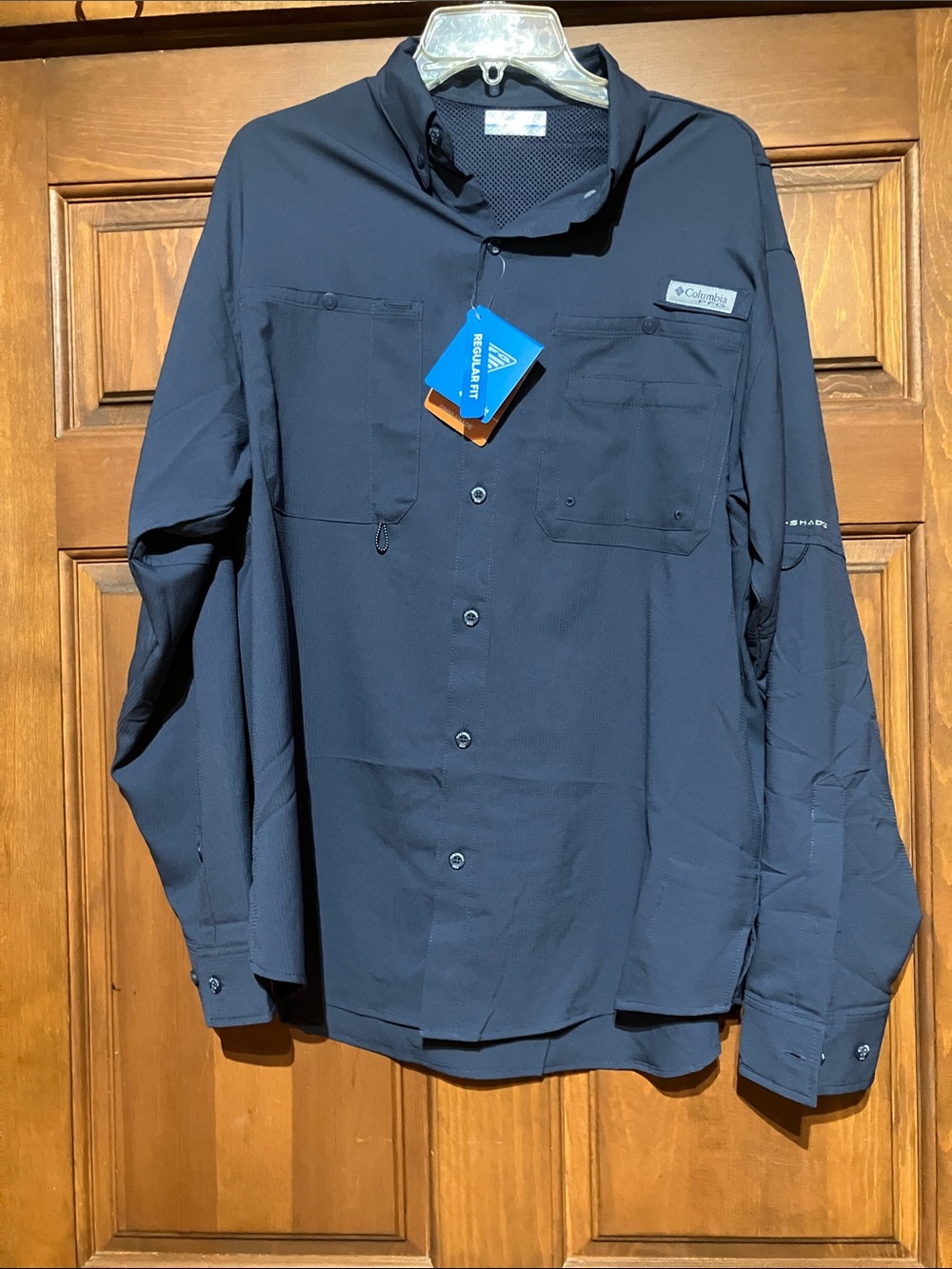 Columbia Navy Lightweight Long-Sleeve Shirt